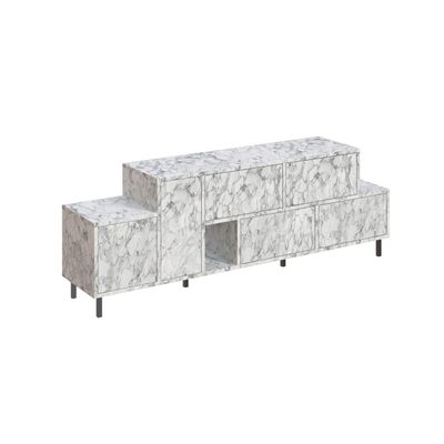 Mourah Hermes Tv Stand Up To 50 Inches With Starage - Carrara - 2 Years Warranty