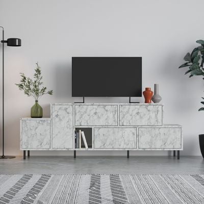 Hermes Tv Stand Up To 50 Inches With Starage - Carrara - 2 Years Warranty