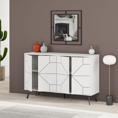 Mourah Dune Console - White - 2 Years Warranty