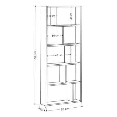 Onda Bookcase - White - 2 Years Warranty