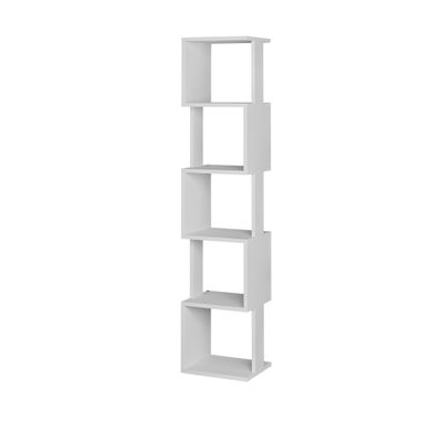 Mourah Piri Bookcase - White/White - 2 Years Warranty