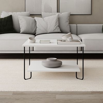 Marbo Coffee Table White/White - 2 Years Warranty