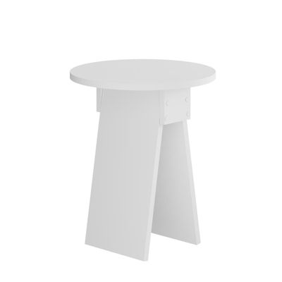 Mourah Chen Side Table - White - 2 Years Warranty