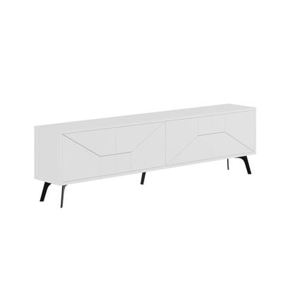 Mourah Dune Tv Stand Up To 70 Inches With Storage -  White - 2 Years Warranty