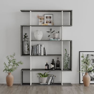 Mito Bookcase - Retro Grey/Ancient White - 2 Years Warranty