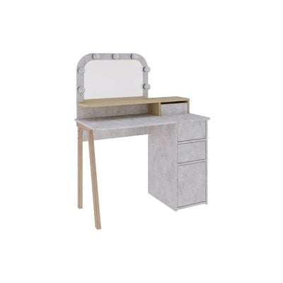 Mourah Avien Dressing Table - Lagina/Oak - 2 Years Warranty