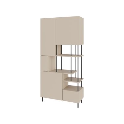 Mourah Key Bookcase - Sandstone - 2 Years Warranty