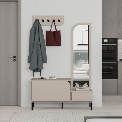 Mourah Mila Shoe Cabinet-Hanger - Sandstone - 2 Years Warranty