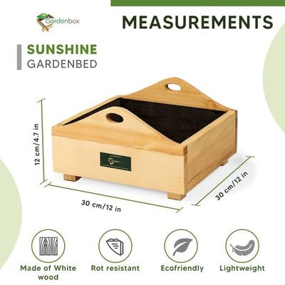 Sunshine wooden planter box