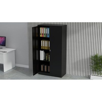 Mahmayi Modern VSTSC Digital Cupboard with 3 Adjustable Shelves, Touch Screen Lock, Secure Storage Black Ideal for Home, Office