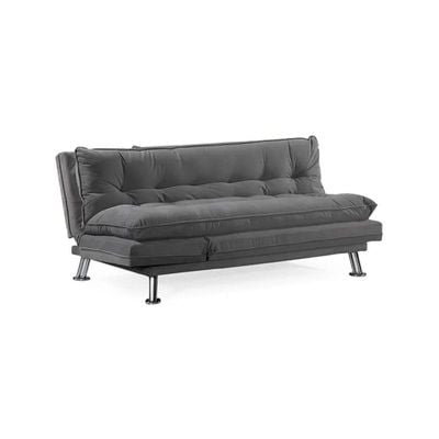PUKKA Sofa Cum Bed I Sleeping Fabric Sofa I Three Seat Sofabed I Modern Design Living Room Sofa Color (Grey)