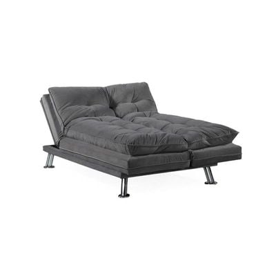 PUKKA Sofa Cum Bed I Sleeping Fabric Sofa I Three Seat Sofabed I Modern Design Living Room Sofa Color (Grey)