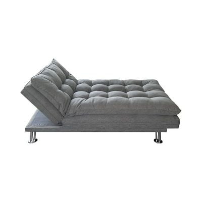PUKKA Sofa Cum Bed I Sleeping Fabric Sofa I Three Seat Sofabed I Modern Design Living Room Sofa Color (Grey)