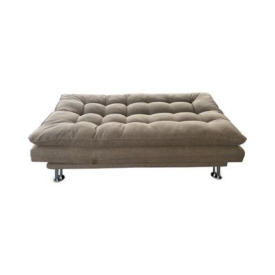 PUKKA Sofa Cum Bed I Sleeping Fabric Sofa I Three Seat Sofabed I Modern Design Living Room Sofa Color (BROWN)