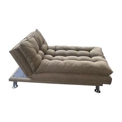 PUKKA Sofa Cum Bed I Sleeping Fabric Sofa I Three Seat Sofabed I Modern Design Living Room Sofa Color (BROWN)