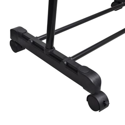 vidaXL Adjustable Clothes Rack 4 Castors 1 Hanging Rail