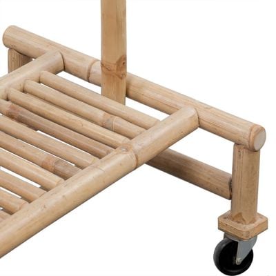 vidaXL Bamboo Clothes Rack