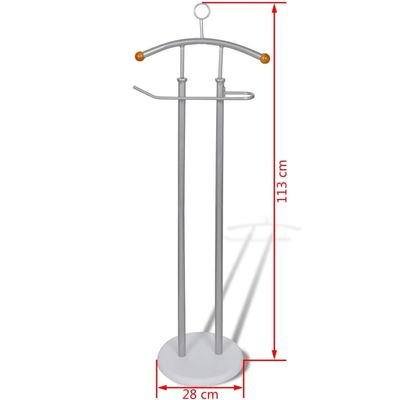 vidaXL Valet Stand Coat Shirt Organizer Metal Frame