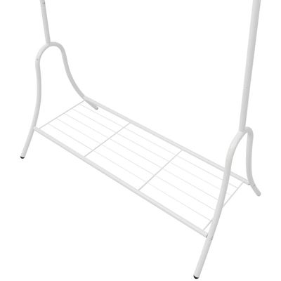 vidaXL Clothing Rack White Steel