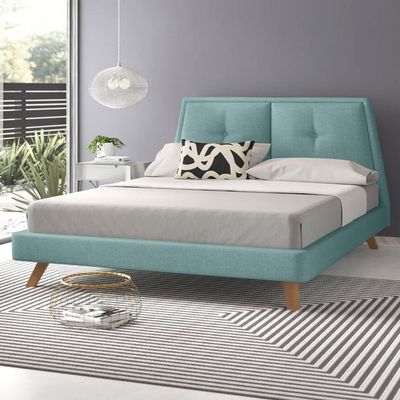 Gaillard Upholstered Platform Bed Single 100 x 200 in TeaColor
