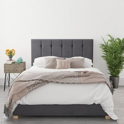 Aspire Upholstered BedMedium 120 x 200 in Grey Color