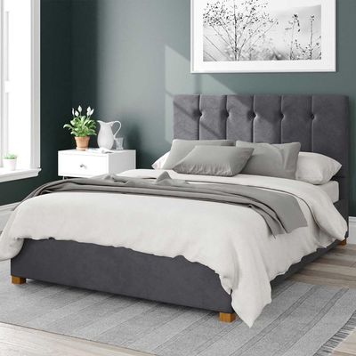 Aspire Upholstered BedQueen 160 x 200 in Grey Color