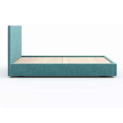 Etta Striped Upholstery Bed Medium 120 x 200 in Teal Color