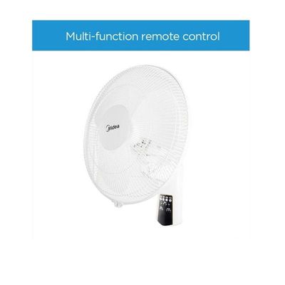 Midea Wall Fan with Remote, White FW407JR