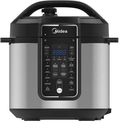 Midea 6L 13-in-1 Multifunctional Electric Pressure Cooker, 13 Smart Cooking Programs with LED Display & Indicator, Aluminum Inner Pot, Auto Keep Warm, The Family Meal Solution, MYCS6037WP