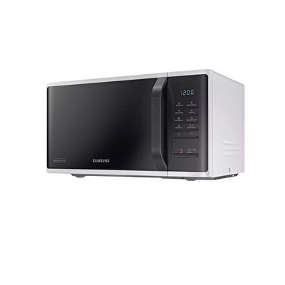 Samsung 23 Liters Solo Microwave with Quick Defrost, White - MS23K3513AW