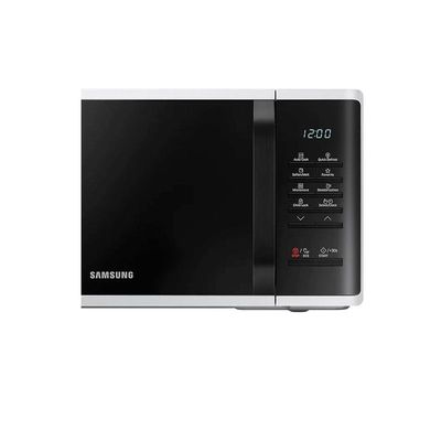 Samsung 23 Liters Solo Microwave with Quick Defrost, White - MS23K3513AW