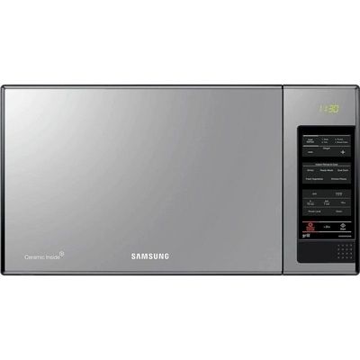 SAMSUNG 40 Liters Microwave Grill Microwave Oven Silver With Ceramic Interior & Mirror Design MG402MAD,Silver