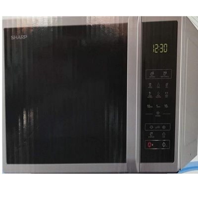 Sharp 25 Liter Digital Solo Microwave, R-25Ct-S Silver With 5 Power Levels