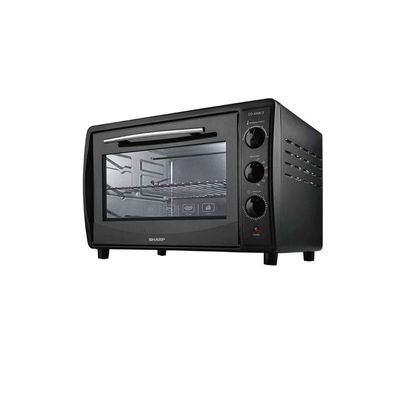 Sharp 42L 1800W Double Glass Electric Oven With Rotisserie & Convection, Eo-42Nk-3, Black