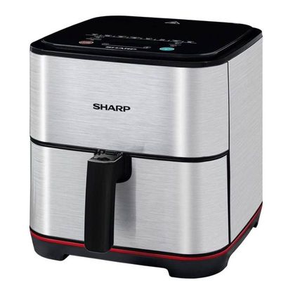 Sharp Air Fryer 1600 Watts, 7 Liters,8 Cook Menu, Non-stick coating - KF-AF70RT-S3