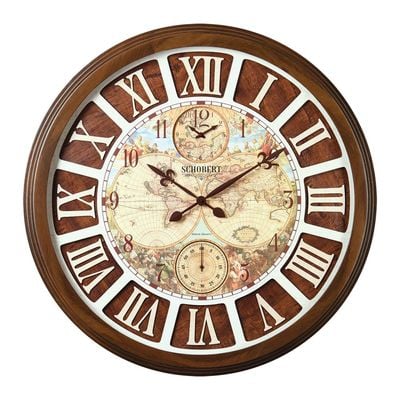 Sacred Serenity Catholic Wooden Wall Clock 6770 70cm Italian Design Silent Silky Move 