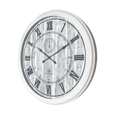 Wooden Wall Clock 6784 70cm with Roman Numerals Italian Design Silent Silky Move