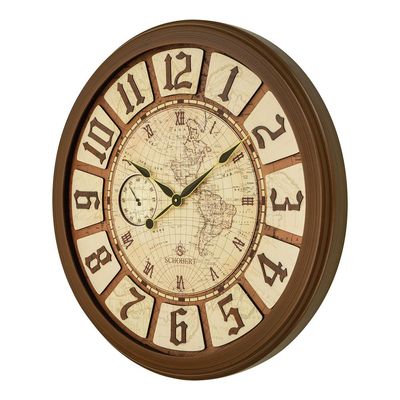 Analog Wooden Wall Clock 6787 70cm  Italian Design Silent Silky Move