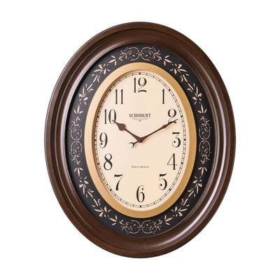 Big Wooden Wall Clock 6536 70cm Italian Design Silent Silky Move  