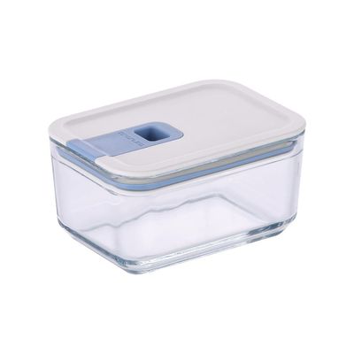 Neoflam Perfect Seal Rectangle Glass Storage Container 500ml, Airtight Food Container With Lid, Kitchen Storage Organizer, Lunch Box, Meal Prep Container Set Microwave, Oven Safe (PS-GR-050)