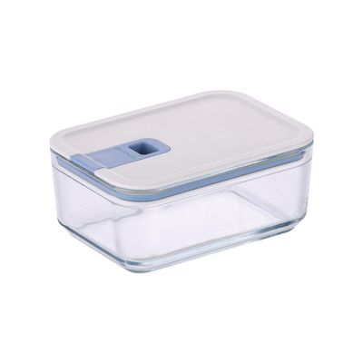 Neoflam Perfect Seal Rectangle Glass Storage Container 750ml, Airtight Food Container With Lid, Kitchen Storage Organizer, Lunch Box, Meal Prep Container Set Microwave, Oven Safe (PS-GR-075)