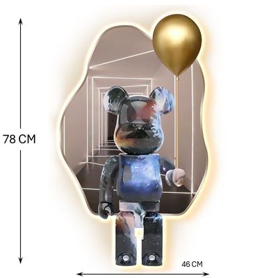 Wall Decor Bear Balloon with LED