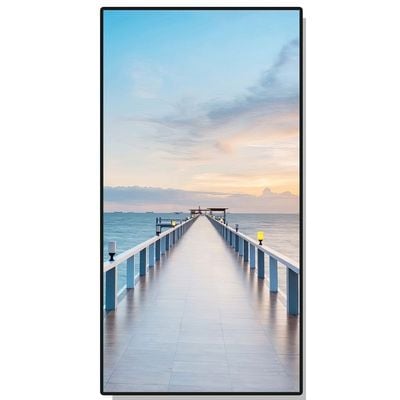 Sea Ocean Sky bridge landscape Painting