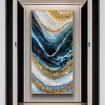 Abstract Arcs Painting with Diamond