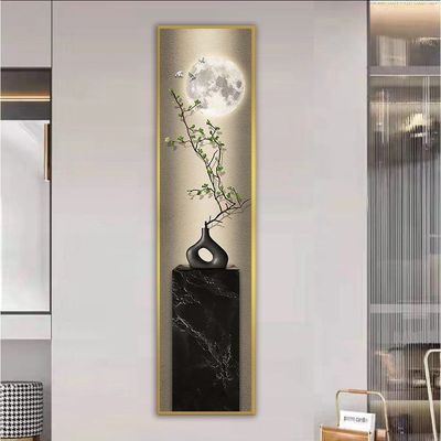 Flower with Moon Tall Painting