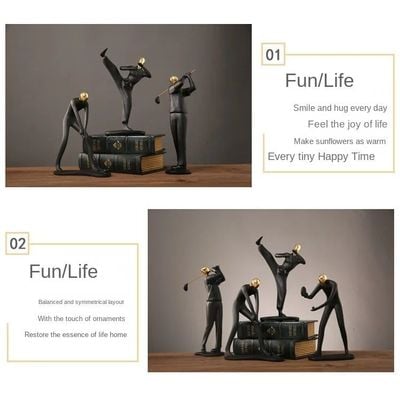 Abstract Figure Statue Exercise bike C