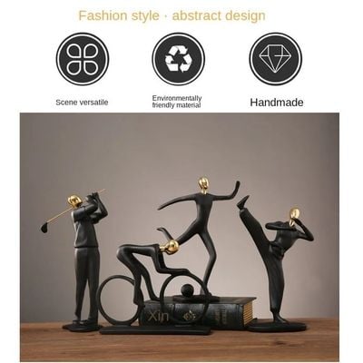 Abstract Figure Statue Exercise bike C