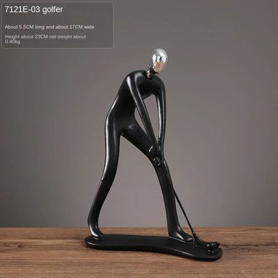 Abstract Figure Statue Football A