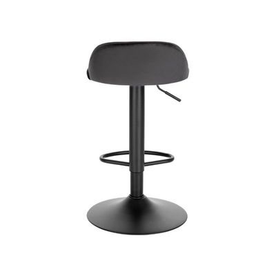 Bar Stools Modern PU Leather Adjustable Swivel Barstools, Armless Hydraulic Kitchen Counter Bar Stool Synthetic Leather Extra Height Square Island Barstool with Back (GREY)