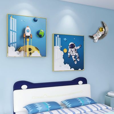 Boys Children Bedroom Cartoon decoration wall painting set with moon mural